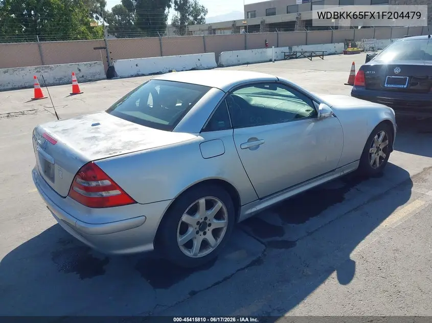 2001 Mercedes-Benz Slk 320 VIN: WDBKK65FX1F204479 Lot: 45415810