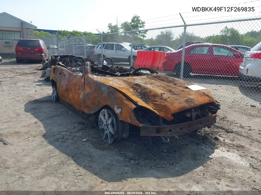 2002 Mercedes-Benz Slk 230 Kompressor VIN: WDBKK49F12F269835 Lot: 45445282