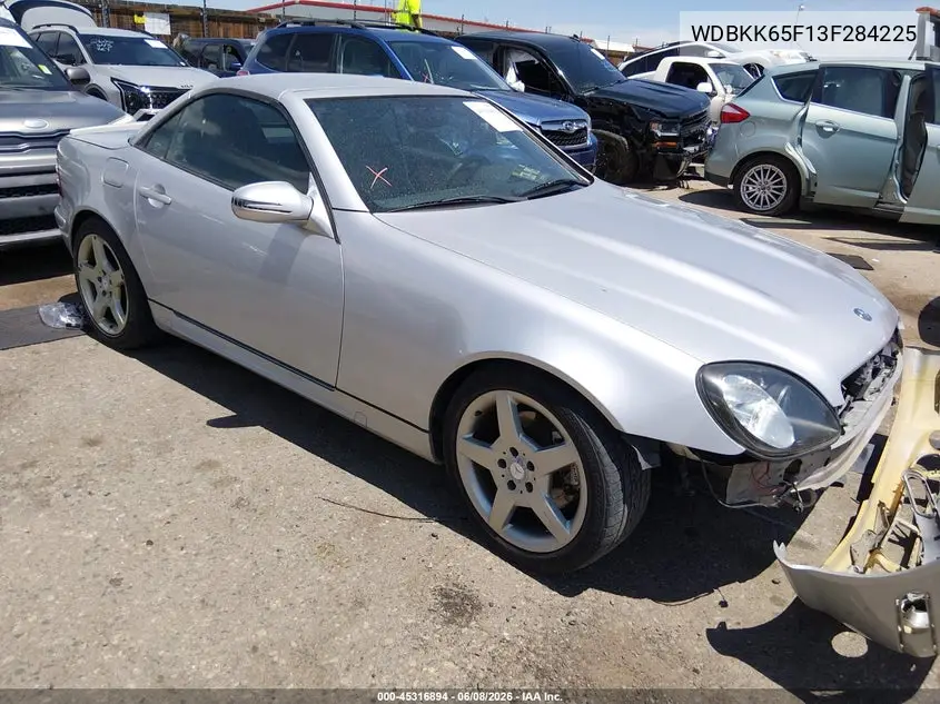 2003 Mercedes-Benz Slk 320 VIN: WDBKK65F13F284225 Lot: 45316894