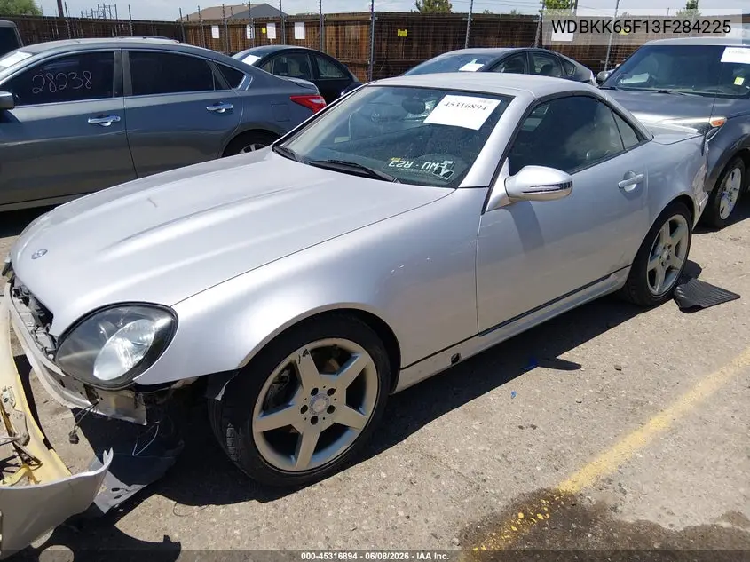 2003 Mercedes-Benz Slk 320 VIN: WDBKK65F13F284225 Lot: 45316894