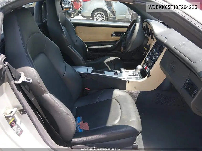 2003 Mercedes-Benz Slk 320 VIN: WDBKK65F13F284225 Lot: 45316894