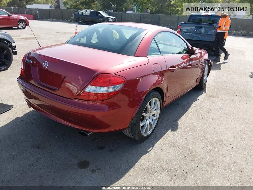 2005 Mercedes-Benz Slk 350 VIN: WDBWK56F35F053842 Lot: 45226495