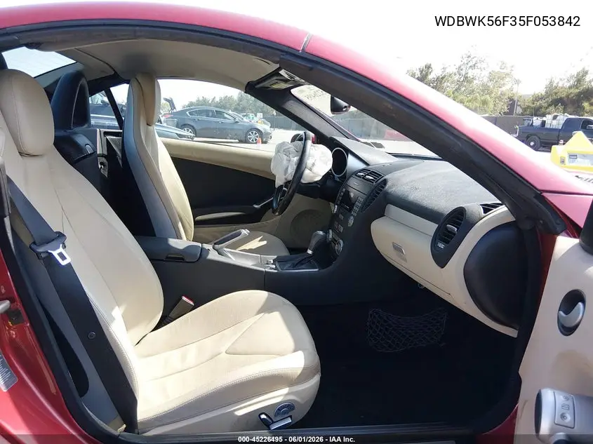 2005 Mercedes-Benz Slk 350 VIN: WDBWK56F35F053842 Lot: 45226495