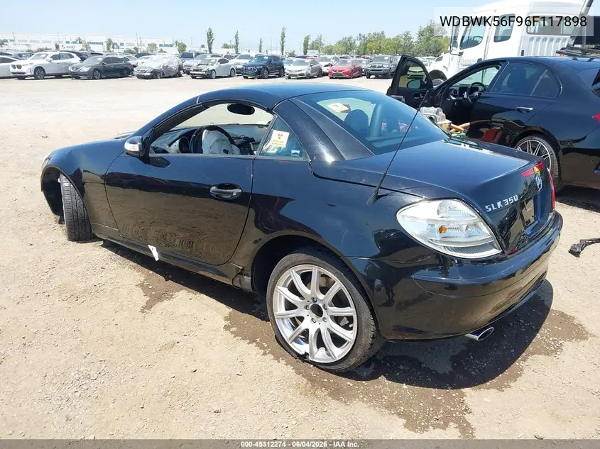 2006 Mercedes-Benz Slk 350 VIN: WDBWK56F96F117898 Lot: 45312274