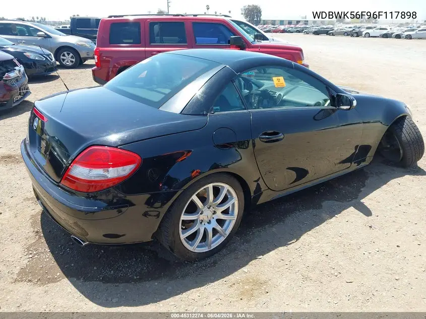 2006 Mercedes-Benz Slk 350 VIN: WDBWK56F96F117898 Lot: 45312274
