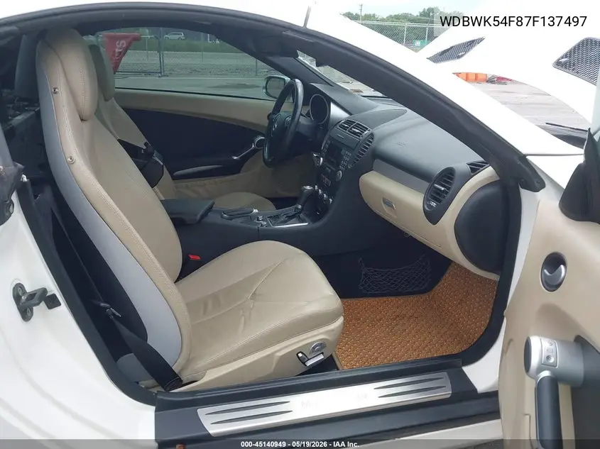 2007 Mercedes-Benz Slk 280 VIN: WDBWK54F87F137497 Lot: 45699961