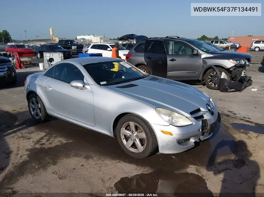 2007 Mercedes-Benz Slk 280 VIN: WDBWK54F37F134491 Lot: 45509007