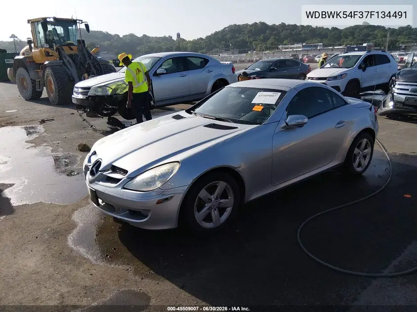 2007 Mercedes-Benz Slk 280 VIN: WDBWK54F37F134491 Lot: 45509007