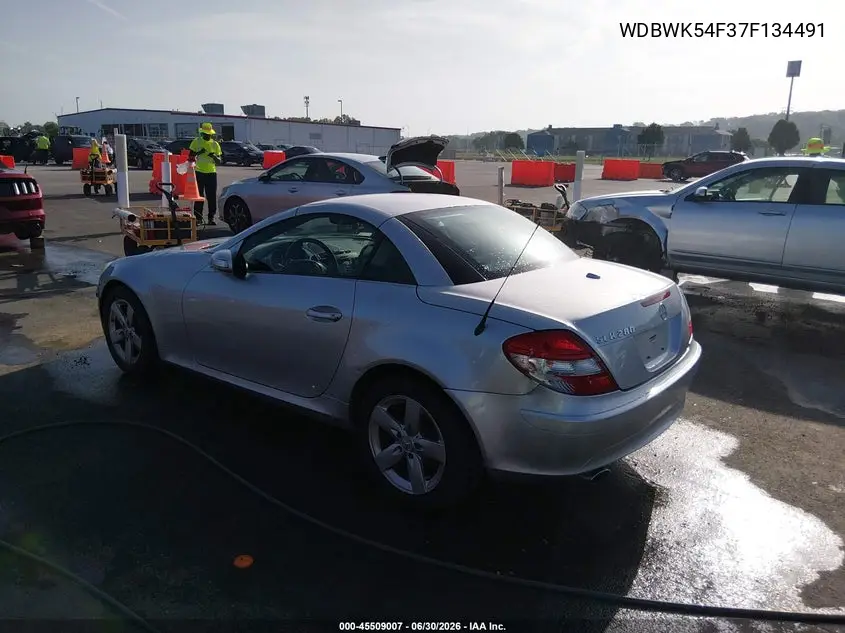 2007 Mercedes-Benz Slk 280 VIN: WDBWK54F37F134491 Lot: 45509007