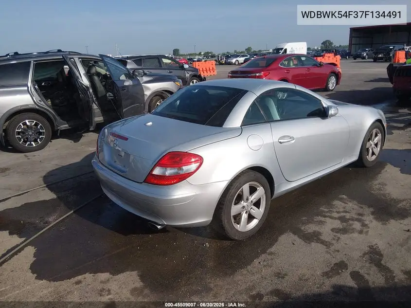 2007 Mercedes-Benz Slk 280 VIN: WDBWK54F37F134491 Lot: 45509007