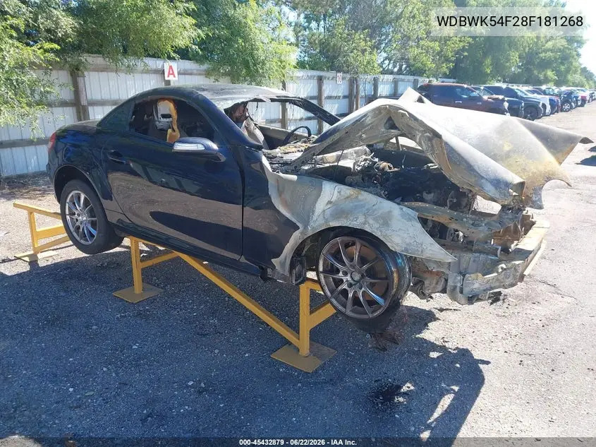 2008 Mercedes-Benz Slk 280 VIN: WDBWK54F28F181268 Lot: 45432879