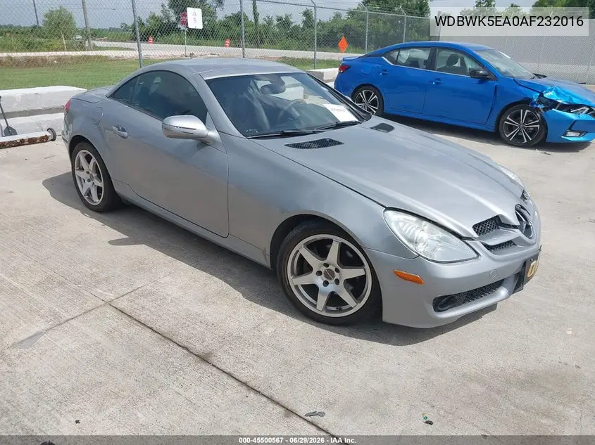 2010 Mercedes-Benz Slk 300 VIN: WDBWK5EA0AF232016 Lot: 45500567