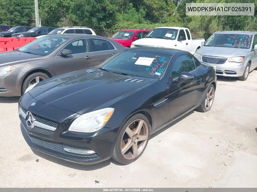 2012 Mercedes-Benz Slk 350 VIN: WDDPK5HA1CF026391 Lot: 42709730
