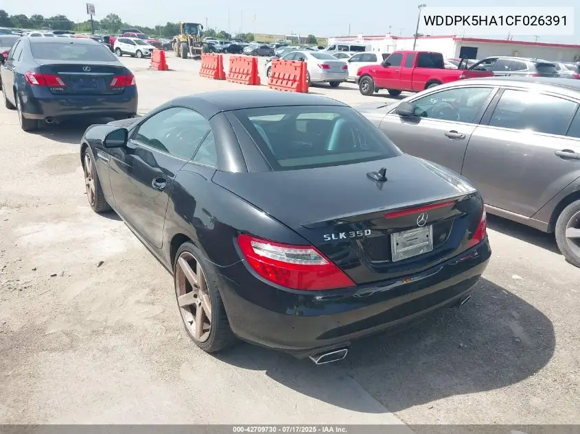 2012 Mercedes-Benz Slk 350 VIN: WDDPK5HA1CF026391 Lot: 42709730