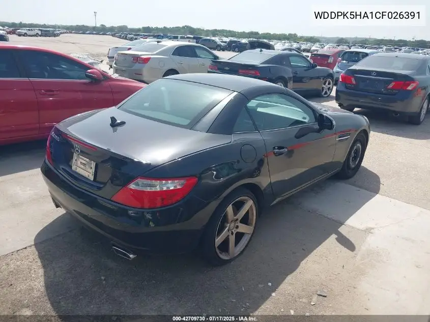 2012 Mercedes-Benz Slk 350 VIN: WDDPK5HA1CF026391 Lot: 42709730