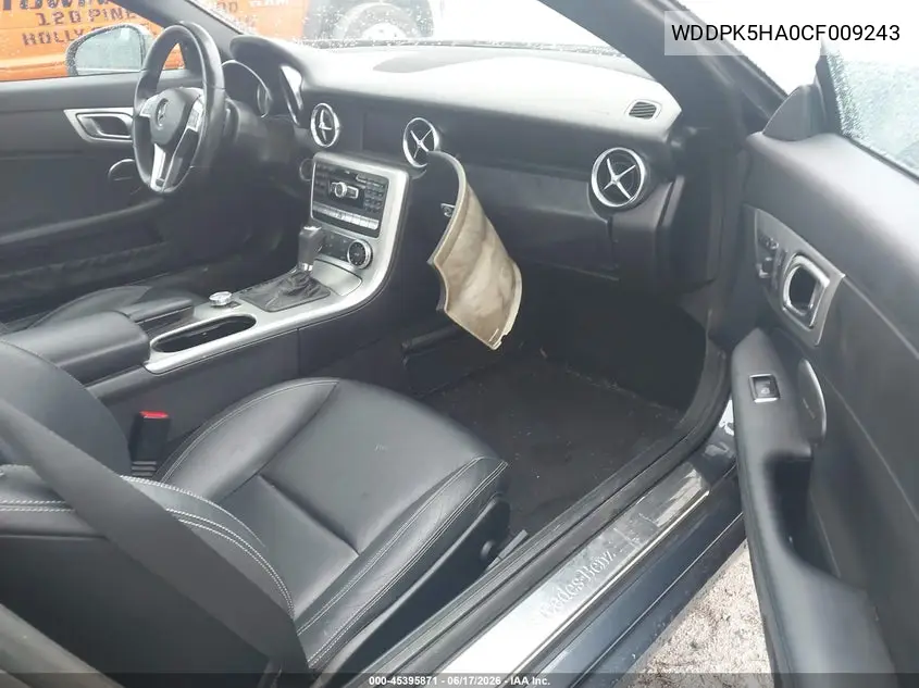 2012 Mercedes-Benz Slk 350 VIN: WDDPK5HA0CF009243 Lot: 45395871