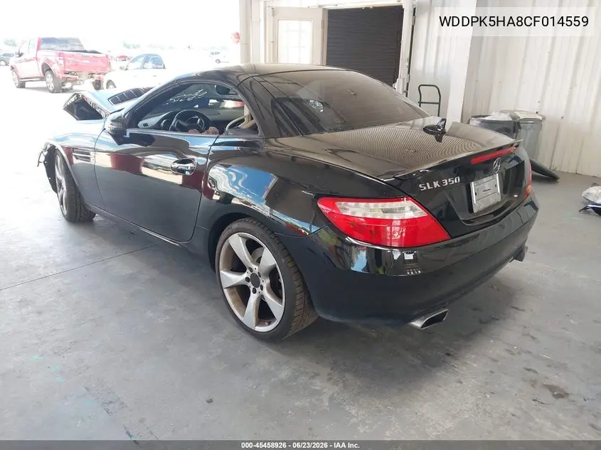 2012 Mercedes-Benz Slk 350 VIN: WDDPK5HA8CF014559 Lot: 45458926