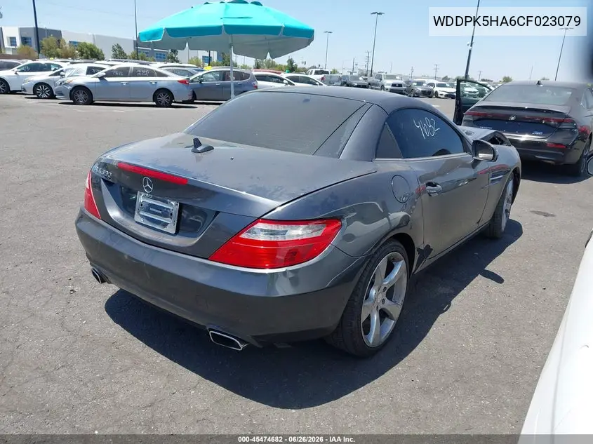 2012 Mercedes-Benz Slk 350 VIN: WDDPK5HA6CF023079 Lot: 45474682