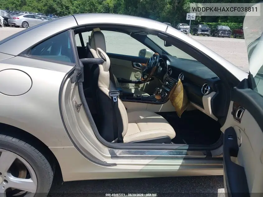 2012 Mercedes-Benz Slk 250 VIN: WDDPK4HAXCF038811 Lot: 45497271