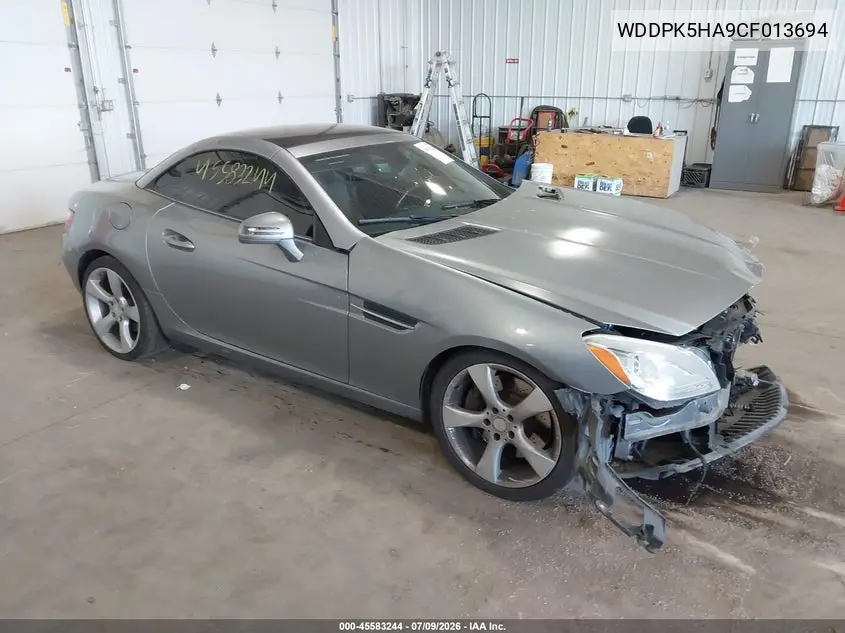 2012 Mercedes-Benz Slk 350 VIN: WDDPK5HA9CF013694 Lot: 45583244