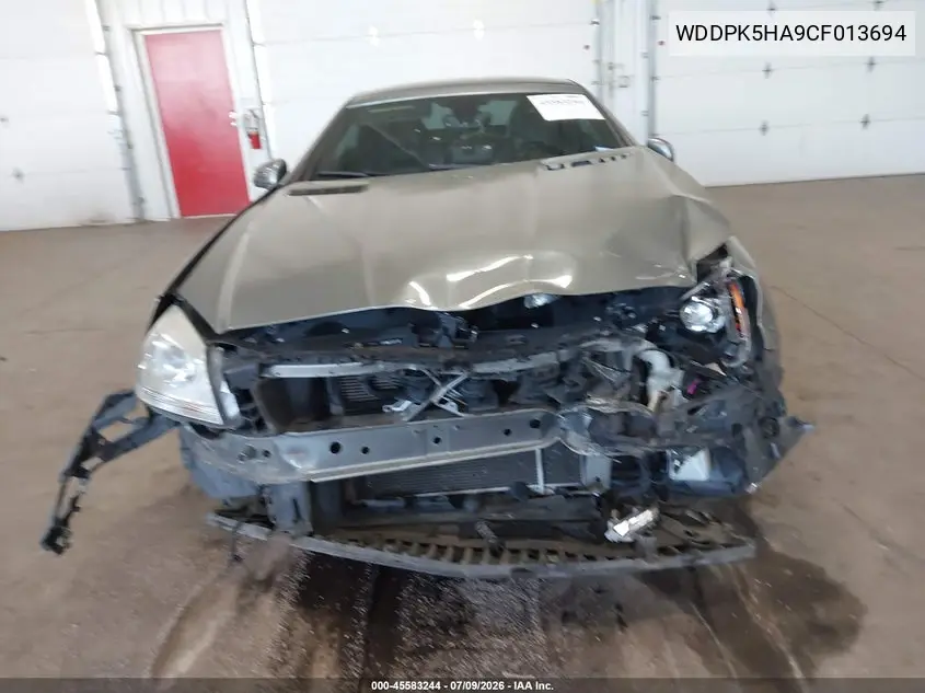 2012 Mercedes-Benz Slk 350 VIN: WDDPK5HA9CF013694 Lot: 45583244