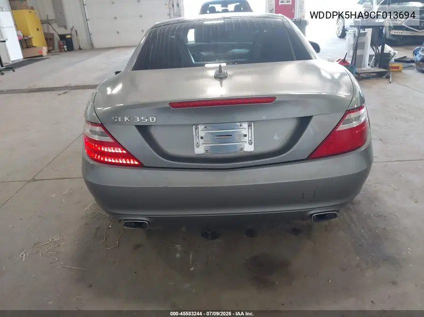 2012 Mercedes-Benz Slk 350 VIN: WDDPK5HA9CF013694 Lot: 45583244