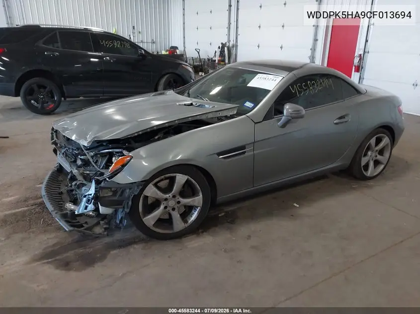 2012 Mercedes-Benz Slk 350 VIN: WDDPK5HA9CF013694 Lot: 45583244