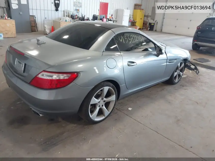 2012 Mercedes-Benz Slk 350 VIN: WDDPK5HA9CF013694 Lot: 45583244
