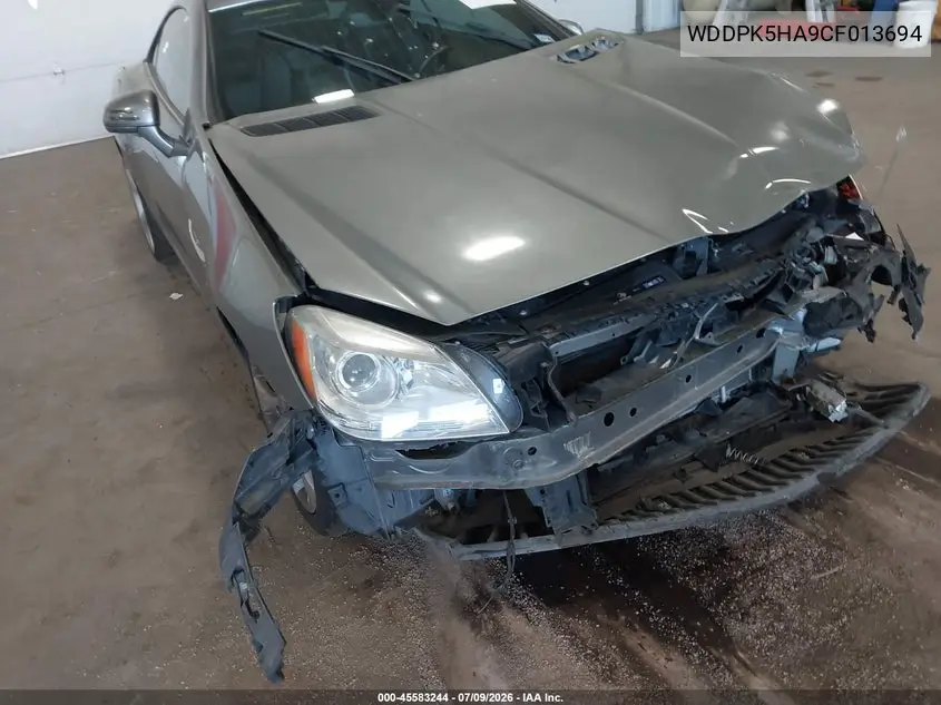 2012 Mercedes-Benz Slk 350 VIN: WDDPK5HA9CF013694 Lot: 45583244