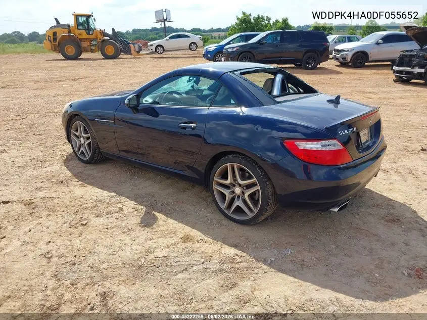 2013 Mercedes-Benz Slk 250 VIN: WDDPK4HA0DF055652 Lot: 45222259