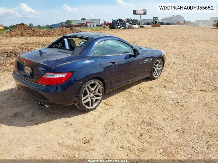 2013 Mercedes-Benz Slk 250 VIN: WDDPK4HA0DF055652 Lot: 45222259