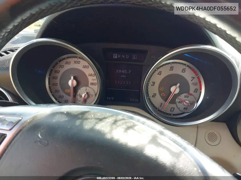 2013 Mercedes-Benz Slk 250 VIN: WDDPK4HA0DF055652 Lot: 45222259