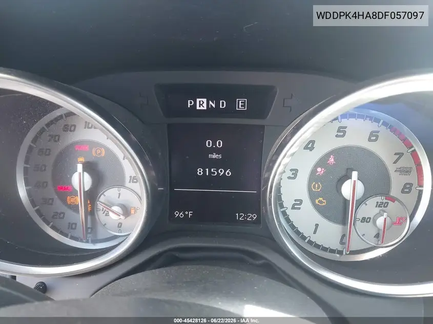 2013 Mercedes-Benz Slk 250 VIN: WDDPK4HA8DF057097 Lot: 45428126