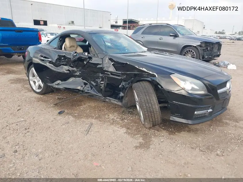 2014 Mercedes-Benz Slk 250 VIN: WDDPK4HAXEF080172 Lot: 44423959