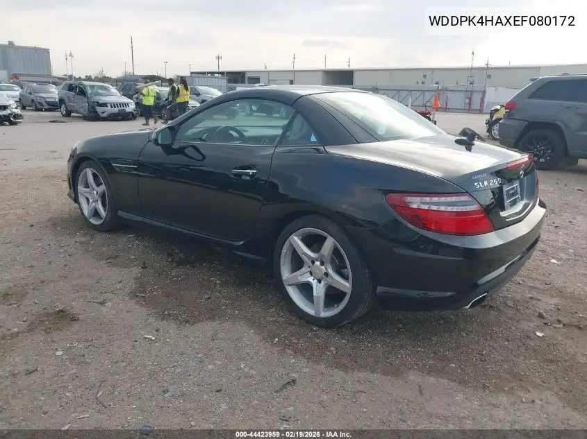 2014 Mercedes-Benz Slk 250 VIN: WDDPK4HAXEF080172 Lot: 44423959