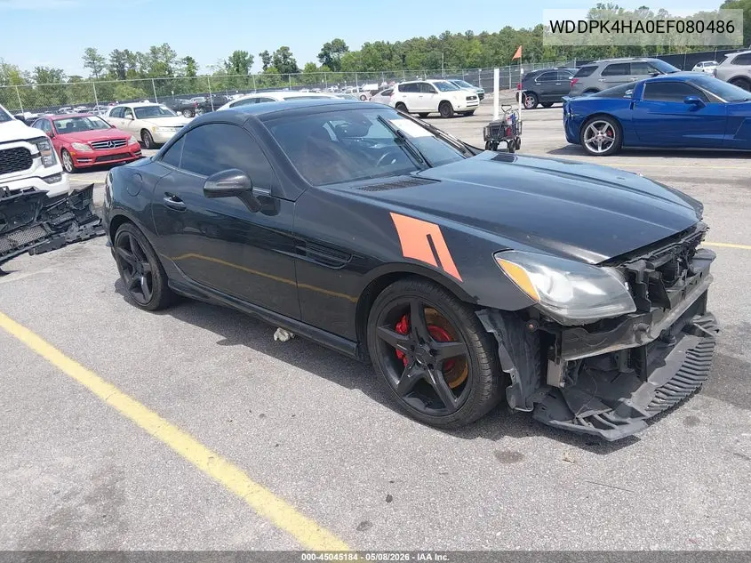 2014 Mercedes-Benz Slk 250 VIN: WDDPK4HA0EF080486 Lot: 45045184