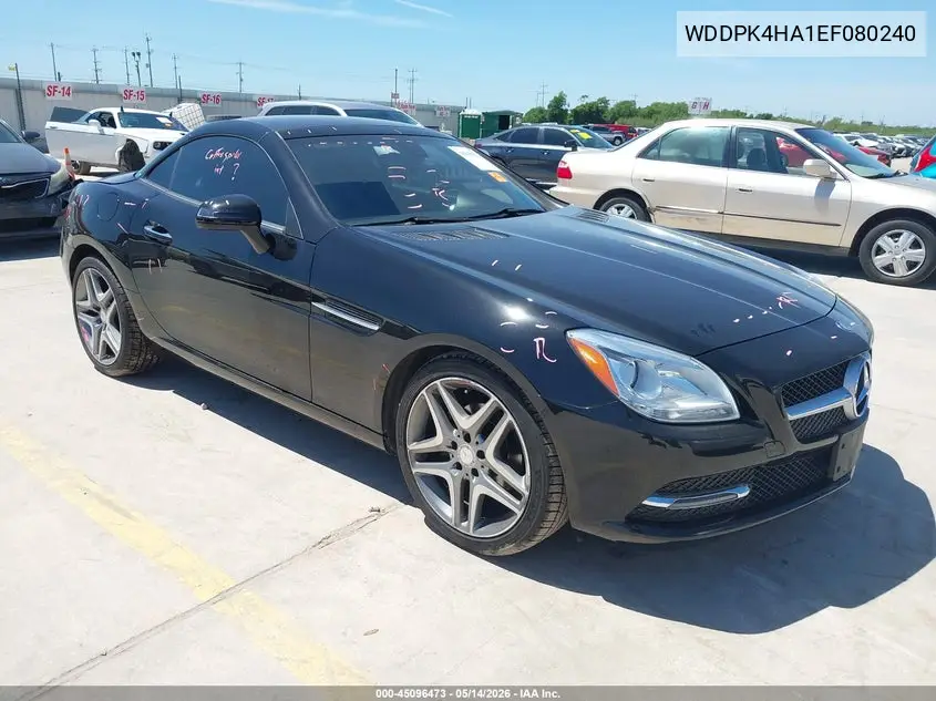 2014 Mercedes-Benz Slk 250 VIN: WDDPK4HA1EF080240 Lot: 45096473