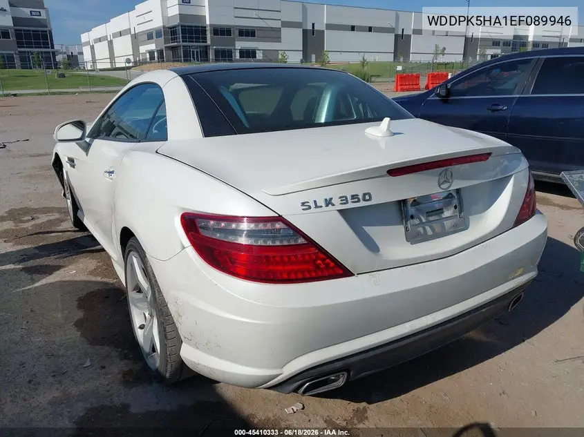 2014 Mercedes-Benz Slk 350 VIN: WDDPK5HA1EF089946 Lot: 45410333