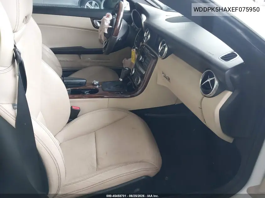 2014 Mercedes-Benz Slk 350 VIN: WDDPK5HAXEF075950 Lot: 45458701