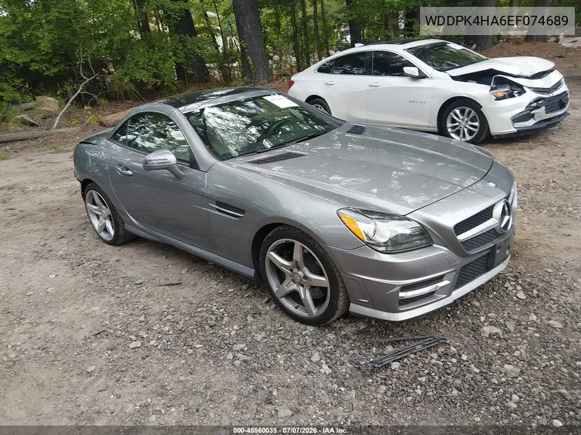 2014 Mercedes-Benz Slk 250 VIN: WDDPK4HA6EF074689 Lot: 45560035