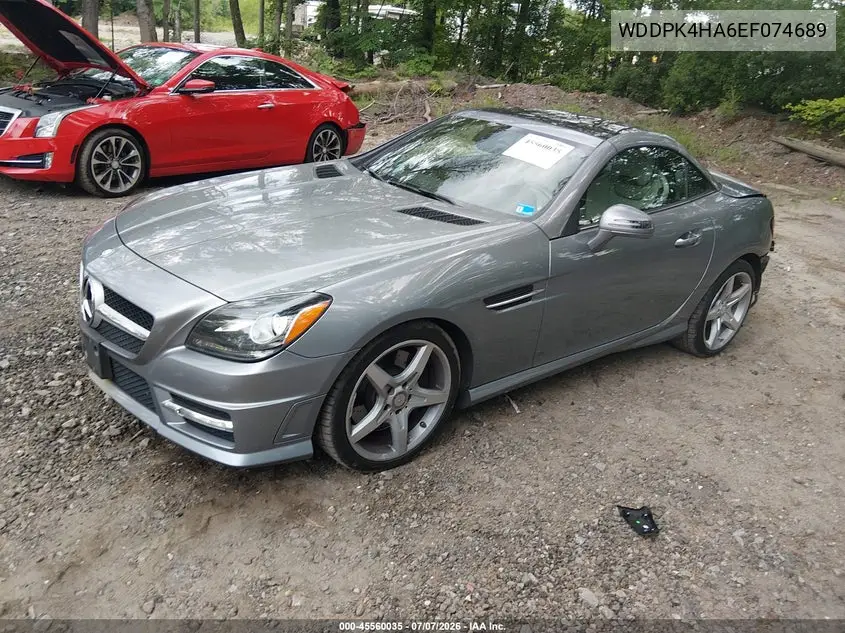 2014 Mercedes-Benz Slk 250 VIN: WDDPK4HA6EF074689 Lot: 45560035