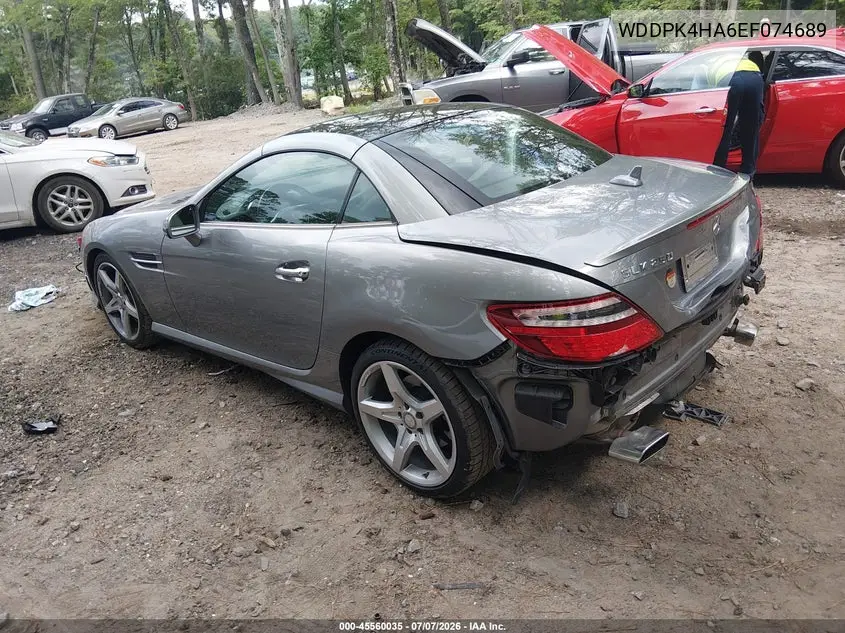 2014 Mercedes-Benz Slk 250 VIN: WDDPK4HA6EF074689 Lot: 45560035