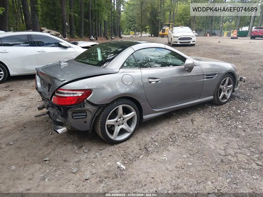 2014 Mercedes-Benz Slk 250 VIN: WDDPK4HA6EF074689 Lot: 45560035