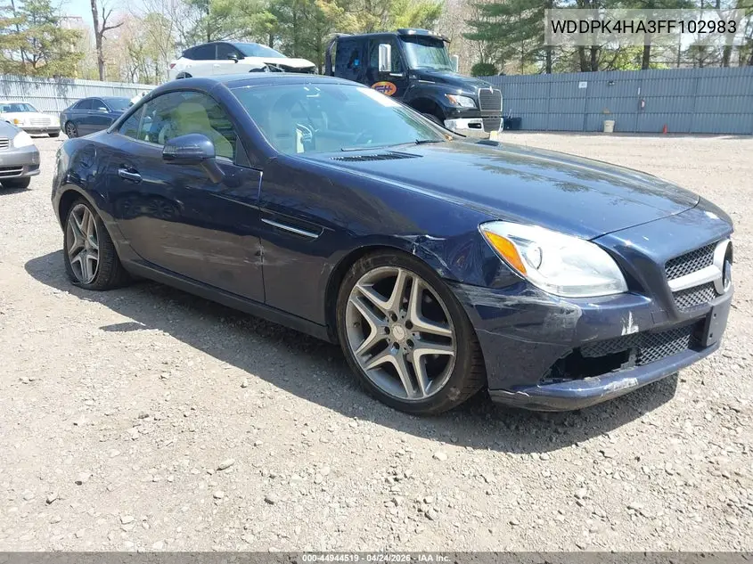 2015 Mercedes-Benz Slk 250 VIN: WDDPK4HA3FF102983 Lot: 44944519