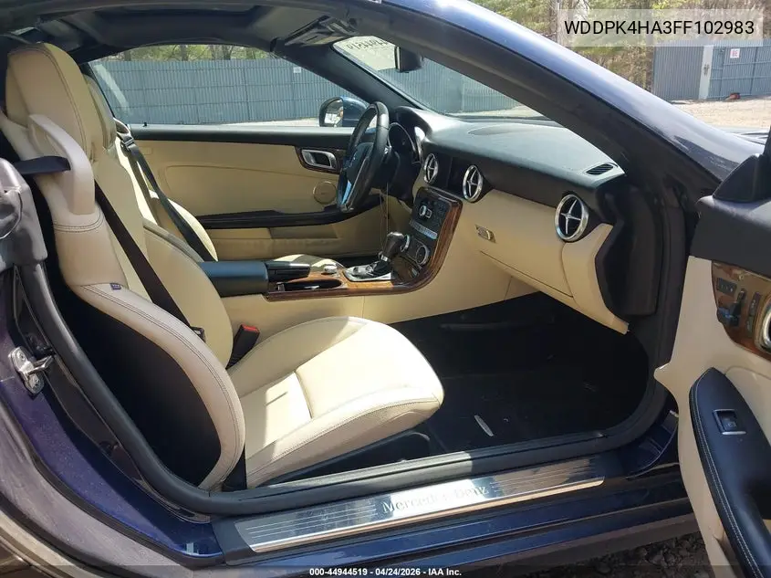 2015 Mercedes-Benz Slk 250 VIN: WDDPK4HA3FF102983 Lot: 44944519
