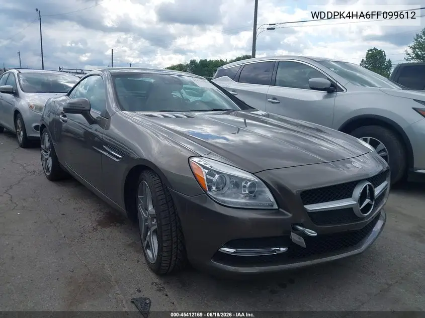 2015 Mercedes-Benz Slk 250 VIN: WDDPK4HA6FF099612 Lot: 45412169