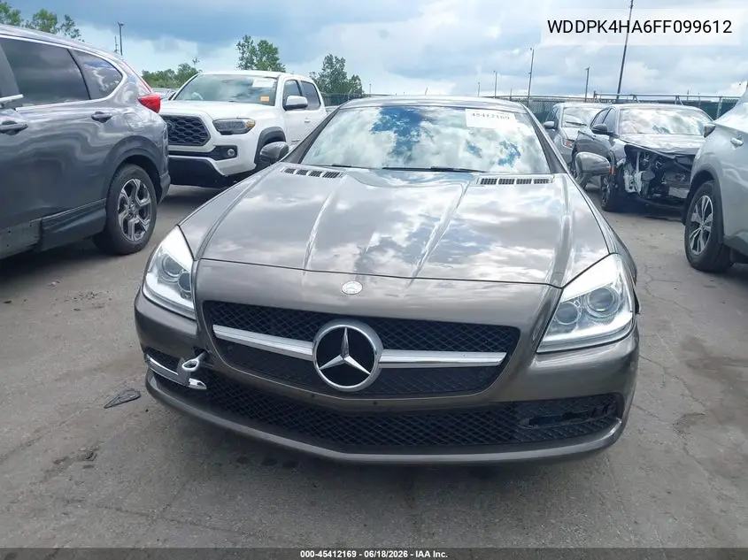 2015 Mercedes-Benz Slk 250 VIN: WDDPK4HA6FF099612 Lot: 45412169