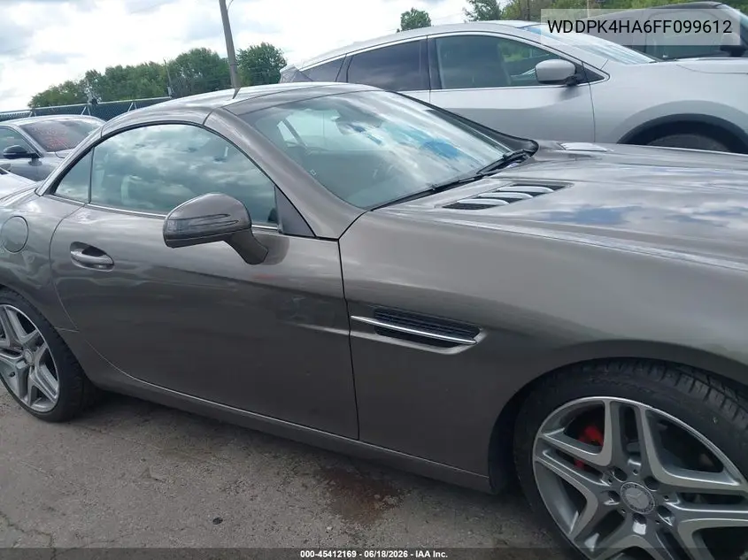2015 Mercedes-Benz Slk 250 VIN: WDDPK4HA6FF099612 Lot: 45412169