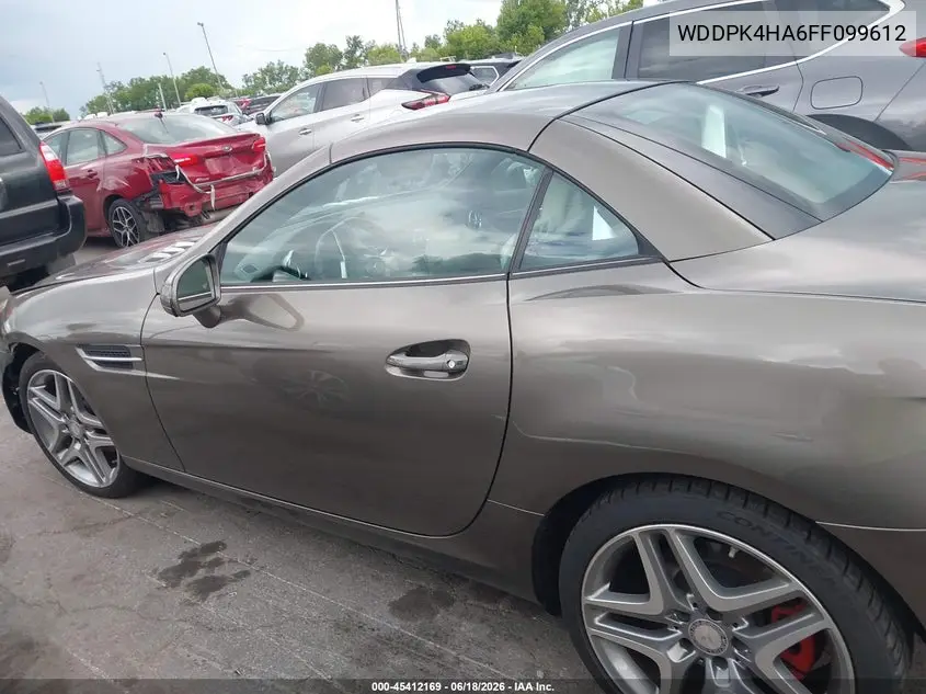 2015 Mercedes-Benz Slk 250 VIN: WDDPK4HA6FF099612 Lot: 45412169