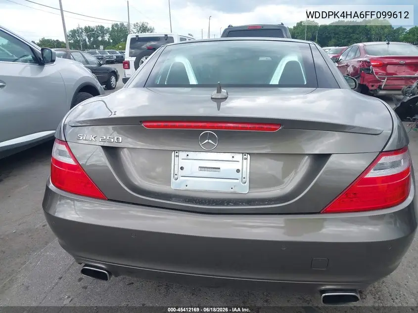 2015 Mercedes-Benz Slk 250 VIN: WDDPK4HA6FF099612 Lot: 45412169